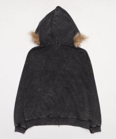 WEGO 【25年秋冬新作】ファーフードBIGZIPパーカー