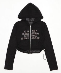 WEGO グラフィックシアーリブパーカー