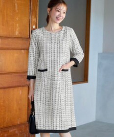 Tiaclasse ツイードAラインワンピース