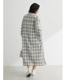 Green Parks 綿麻混バンドカラーシャツワンピース