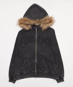 WEGO 【25年秋冬新作】ファーフードBIGZIPパーカー