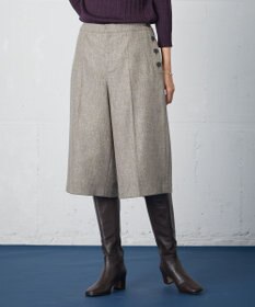 J.PRESS LADIES シャンブレーツイル キュロット パンツ