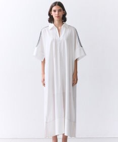 BEIGE， AXI / 刺繍ステッチ ドルマンロングドレス