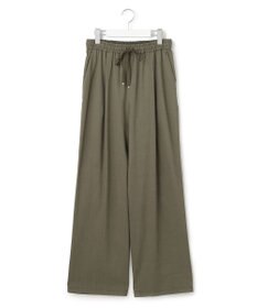 23区 L 【STORY7月号掲載/洗える】リネンヴィスコースストレッチ ドロスト パンツ