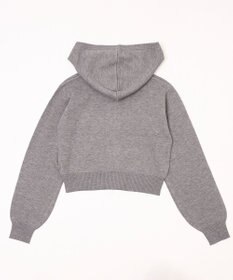 WEGO グラフィックジャガードニットZIPパーカー