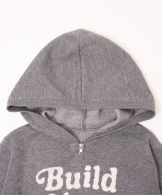 WEGO グラフィックジャガードニットZIPパーカー