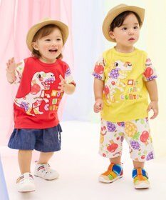 MIKI HOUSE HOT BISCUITS 【ビーンズ×フルーツシリーズ】【80-120cm】6分丈ハーフパンツ