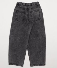 WEGO 【KIDS/150cm/160cm/ウエストゴム】イージー3Dバレルレッグデニムパンツ（JUNIOR）