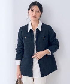 YECCA VECCA 金釦ツイードジャケット