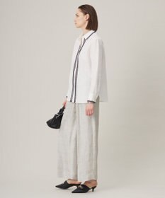 ICB 【日本製】 コットンリネンタンブラー ブラウス