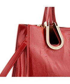 MioFIRANO ホースシューエナメルハンドバッグ 2WAY　FIRANO フィラノ