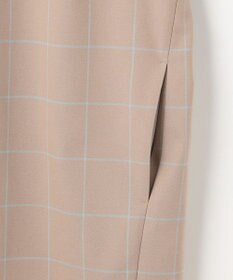 自由区 L 【洗える】ウィンドウペーンチェック ワンピース