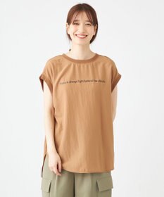 SHARE PARK LADIES ライトタッチ裾テールロゴTシャツ