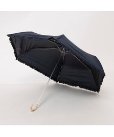 UNBILLION カシュネ cachenez / PUヒートカットフリル3段折りたたみ傘