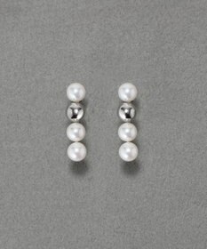 Phoebe 【金属アレルギー対応】ミックスドットピアス　シルバー/ニッケルフリー/パール