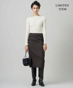 ICB 【WEB限定】 エクストラファインメリノ ボートネックプルオーバー