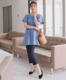 Tiaclasse 【安田美沙子さん着用/小倉優子さん着用・洗える/撥水】プチリボンニットフラットパンプス