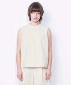 NAVE 【ReNAVE・洗える/撥水加工/接触冷感/UVケア/セットアップ】ナイロンタスラン ノースリブラウス