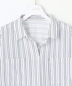 ANY SIS 【洗える】トロミシャツカラー ブラウス