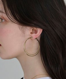 Phoebe ダブルレイヤードフープイヤリング