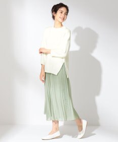 ANY 【洗える】シアーアコーディオン プリーツスカート