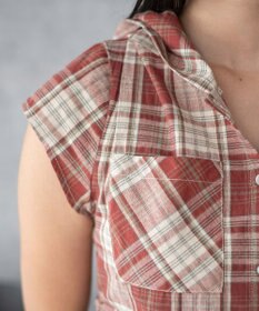 WEGO フードチェックコンパクトシャツ