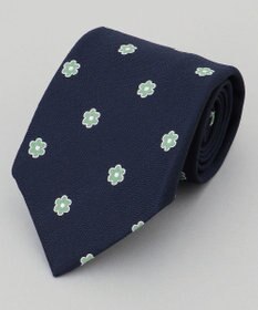 GOTAIRIKU 【日本製】西陣ネクタイ_ネイビー×グリーン系