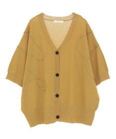 Green Parks 刺繍コードＶネックフレンチカーディガン