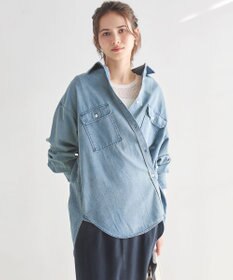 23区 L 【SLOW/一部店舗限定】2WAY ダンガリー シャツ