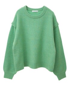 Green Parks 袖かのこニットプルオーバー