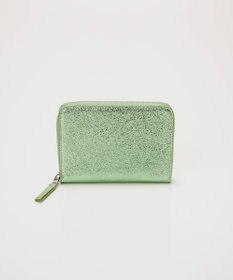 TOPKAPI 【TREASURE TOPKAPI】ウォッシュド レザー メタリック ラウンドファスナー 二つ折り財布/パスポート対応