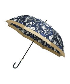 MOONBAT LANVIN en Bleu 長傘 バイカラーデイジー サテンプリント ジャンプ 耐風