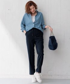 23区 【新色追加/洗える】2WAYストレッチツイル ドロスト パンツ