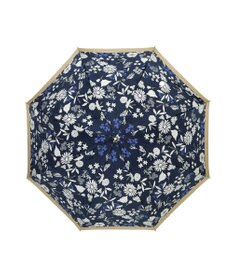 MOONBAT LANVIN en Bleu 長傘 バイカラーデイジー サテンプリント ジャンプ 耐風