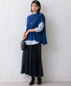 23区 S 【洗える】レザーライクプリーツ スカート