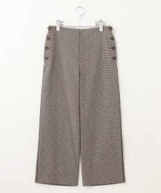 J.PRESS LADIES L 【洗える】Mixツイードチェック  セミワイド パンツ