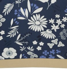 MOONBAT LANVIN en Bleu 長傘 バイカラーデイジー サテンプリント ジャンプ 耐風