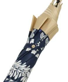 MOONBAT LANVIN en Bleu 長傘 バイカラーデイジー サテンプリント ジャンプ 耐風