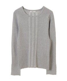 earth music&ecology パール＆ビジュースリーブプルオーバー