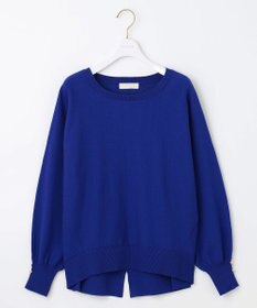 ANY SIS 【CICA加工・選べる9色展開】クルーネックバックスリット ニット