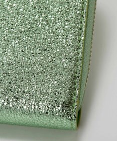 TOPKAPI 【TREASURE TOPKAPI】ウォッシュド レザー メタリック ラウンドファスナー 二つ折り財布/パスポート対応