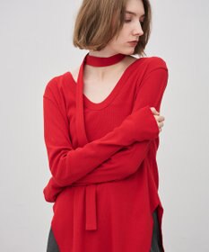 uncrave ヴィンテージリブ 2WAYトップス