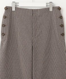 J.PRESS LADIES L 【洗える】Mixツイードチェック  セミワイド パンツ