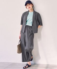 ANY 7daysデイリーリラックスパンツ グレーシャンブレー