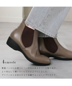 Pointer 本革 両ゴム サイドゴアショートブーツ