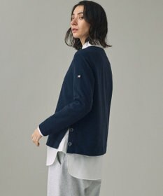 AIGLE サイドスリットボタン クルーネックフリースプルオーバー