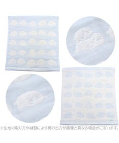 Mother garden しろたん いっぱい柄 6重ガーゼ ハンドタオル