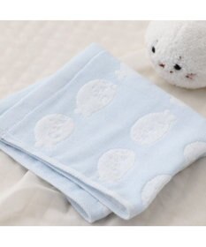 Mother garden しろたん いっぱい柄 6重ガーゼ ハンドタオル