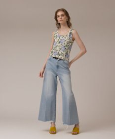 GRACE CONTINENTAL ローズプリントニットトップ