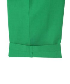 Green Parks 綿麻混リボン付ワイドパンツ